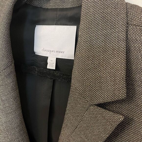 Classigues Entier Women Blazer 51% Viscose 47%Virgin Wool Sz 10 - Picture 4 of 10